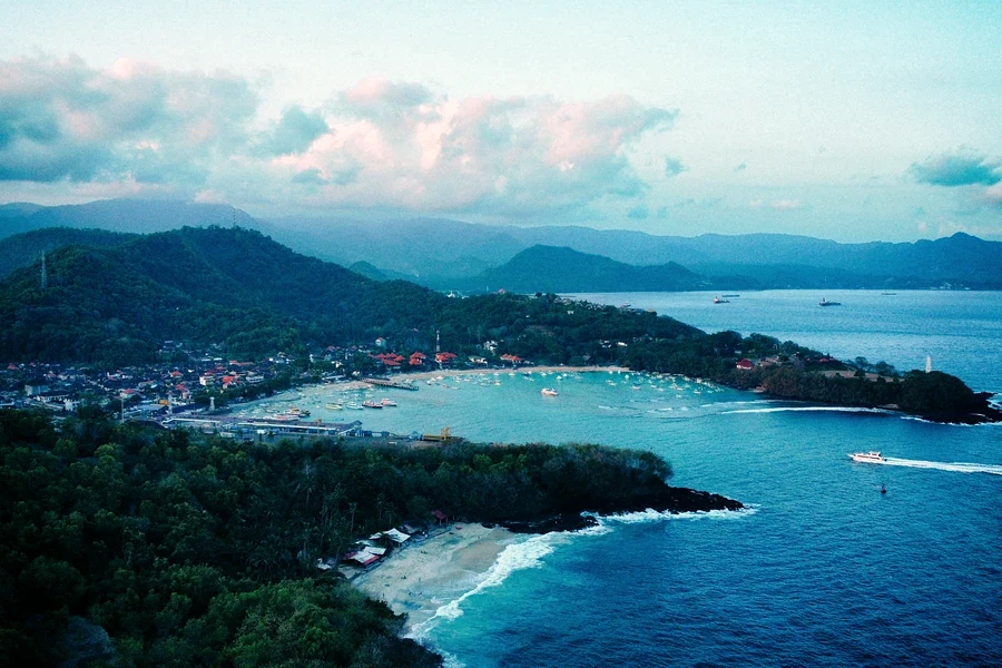 Padang Bai auf Bali, Standort der Tauchbasis Paradise Diving